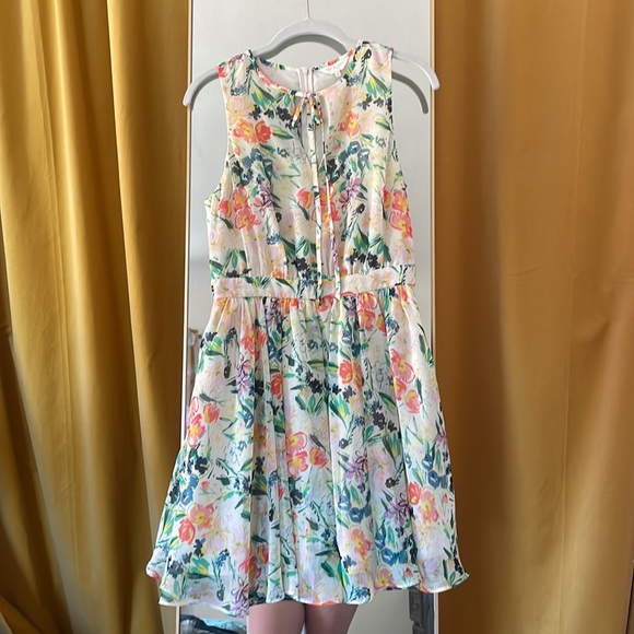 Ted Baker Haaris Floral Chiffon Mini Dress - Picture 3 of 4
